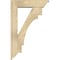 Ekena Millwork Merced Traditional Rough Sawn Bracket w/ Offset Brace, Douglas Fir, 6"W x 22"D x 34"H BKT0604X22X34MRC01RDF - alternate 2